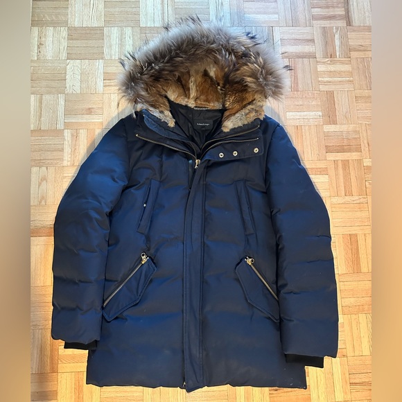 Mackage EDWARD 2-in-1 down parka for men. Size 44. Colour Navy. - Picture 4 of 4